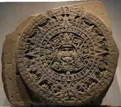 Aztec Sun Stone at Anthropology Museum, Mexico City